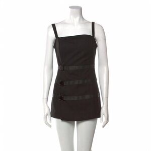 Danielle Guizio Black Buckle Dress